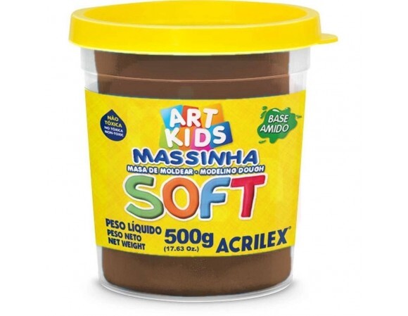 Massa de Modelar 500g Soft Chocolate - Acrilex