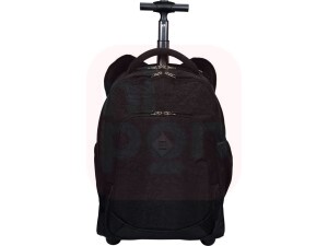 Mochila de Rodinhas Rolling Crinkle Preta - Sestini