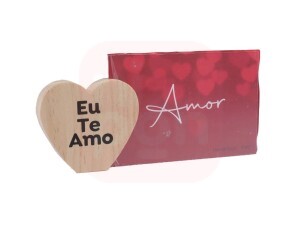 PORTA RETRATO FRASE CORACAO