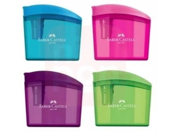 Apontador com Deposito Clickbox Verde - Faber-Castell