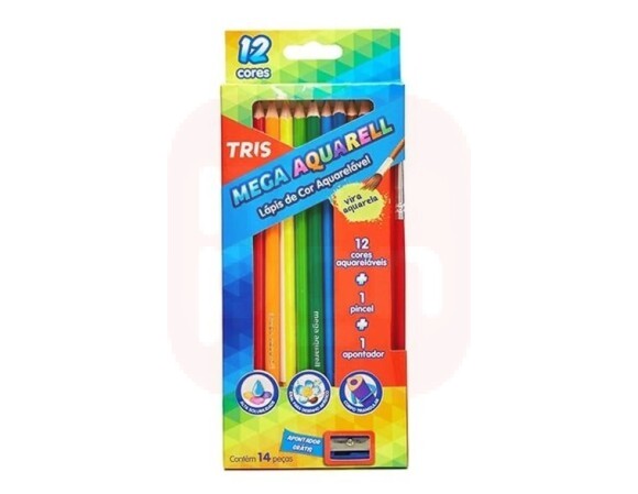 Lápis de Cor Mega Aquarelável
