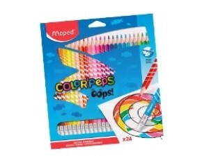 LAPIS DE COR 24 CORES APAGAVEL COLOR PEPS