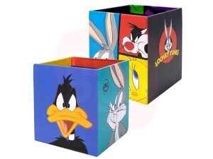 Organizadore de Mesa Looney Tunes Grande - Kit com 2 Peças