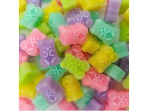 Borracha Mini Ursinhos Pote c/5 unidades