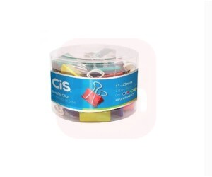 Prendedor Papel  Binder 25mm Color Pote 48 Unidades
